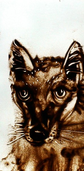 2010 - Dessin en direct pour la pièce "Cet animal qui nous regarde"