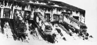2013 : : Station Mère 02 : : peinture acrylique, 79x37cm