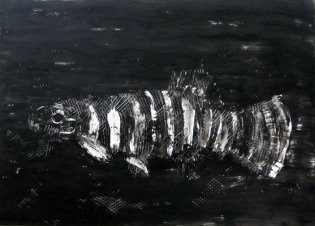 2018 - Espèce détruite 07 - peinture, 70x50cm