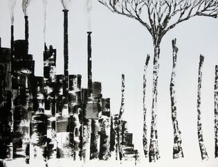 2014 : : Forêts : : peinture acrylique, 65x50cm