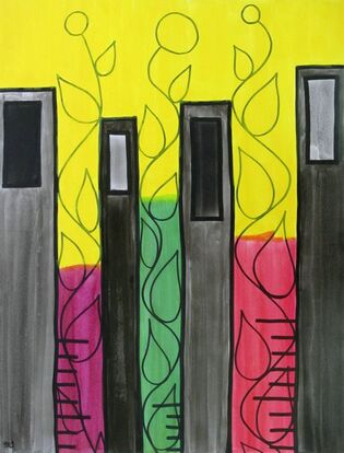 2015 : : Laboratoire Béton : : Posca & encres, 50x65cm