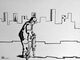 2011 :: Black Ink Drawing, Street Worker