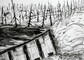 2013 : : Retrait : : Encre acrylique, 70x50cm