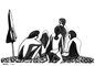 2011 - Black Ink Drawing, Conspirators :: A4